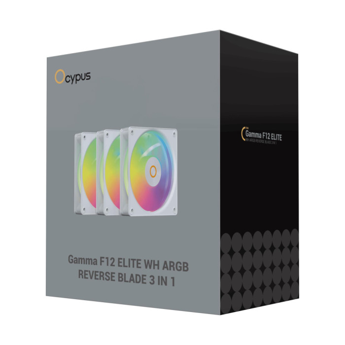 Кулер до корпусу OCYPUS GAMMA F12 ELITE WH A (GAMMA-F12-WH3AM01E-GL)
