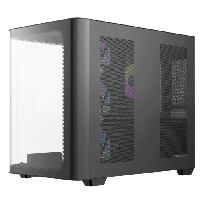 Корпус для ПК OCYPUS IOTA C70 BK CURVE ARGB DIGITAL (IOTA-C70-BKD400CD-GL)