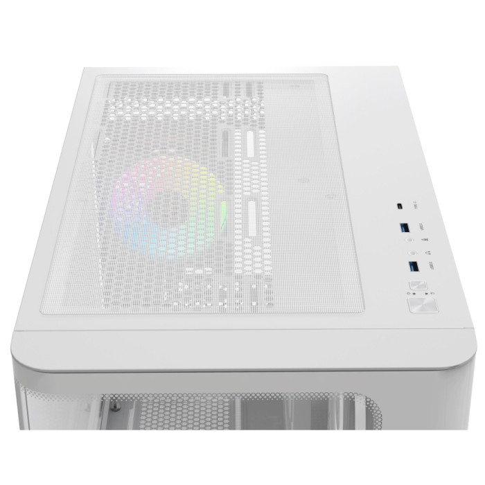 Корпус для ПК OCYPUS IOTA C70 WH CURVE ARGB DIGITAL (IOTA-C70-WHD400CD-GL)
