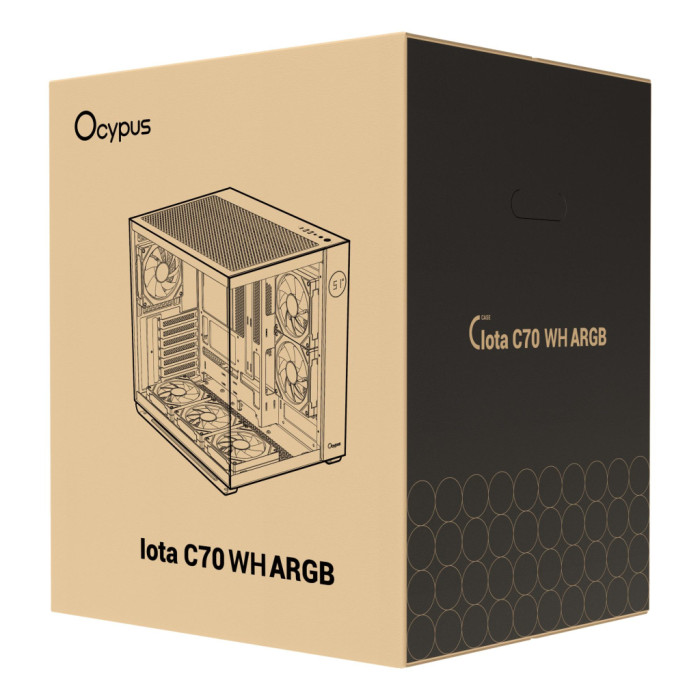Корпус для ПК OCYPUS IOTA C70 WH ARGB (IOTA-C70-WHD600XX-GL)