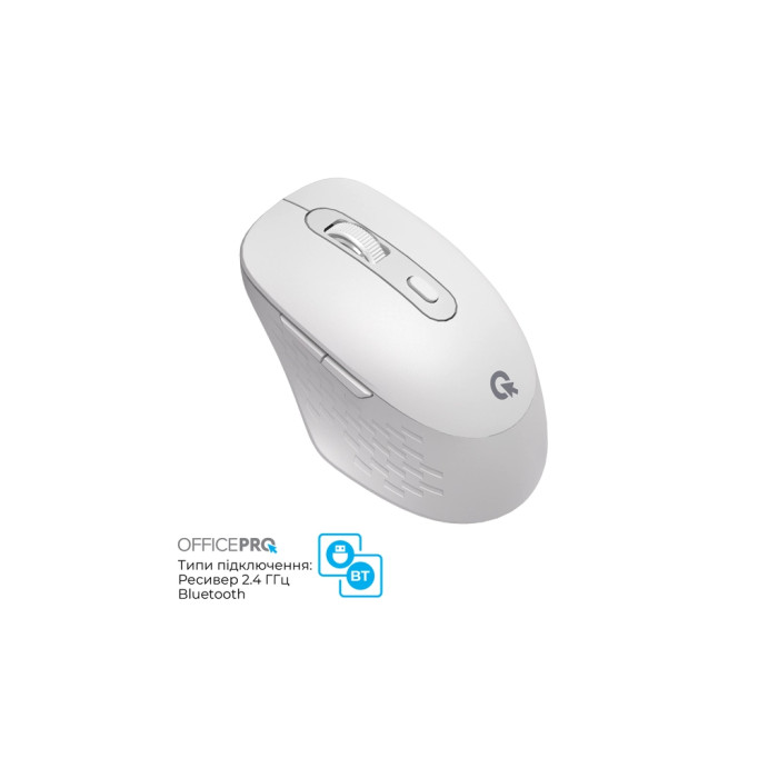 Мишка OfficePro M265W Wireless/Bluetooth Silent Click White (M265W)