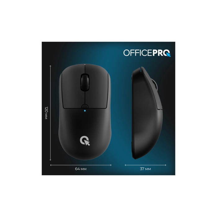 Мишка OfficePro M307B Silent Click Wireless/Bluetooth Black (M307B)