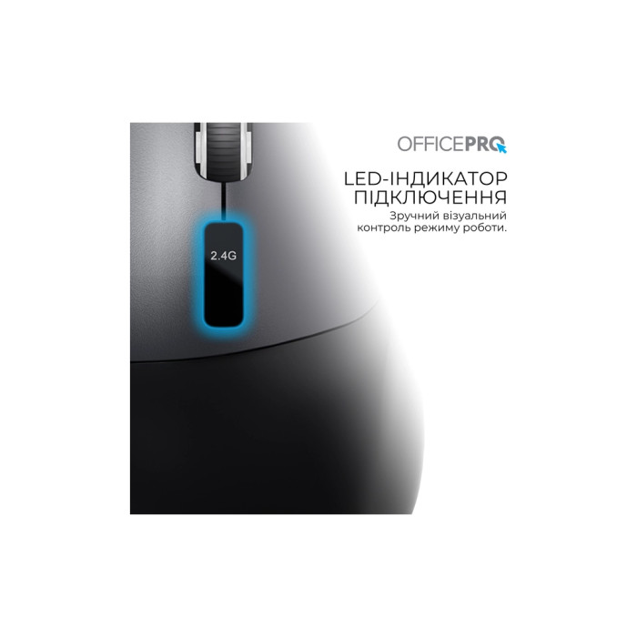 Мишка OfficePro M398B Wireless/Bluetooth Black (M398B)