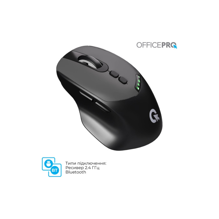 Мишка OfficePro M520B Wireless/Bluetooth Black (M520B)