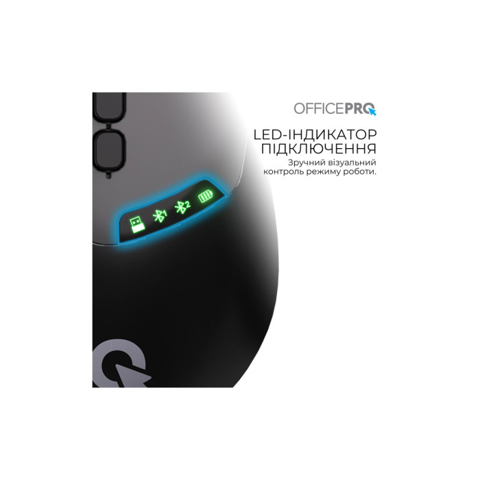 Мишка OfficePro M520B Wireless/Bluetooth Black (M520B)