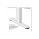 Комп'ютерний стіл OfficePro ODE1260W 1200 х 600 мм White (ODE1260W)