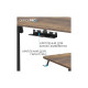 Комп'ютерний стіл OfficePro ODE1470DW Dark Wood/Black (ODE1470DW)