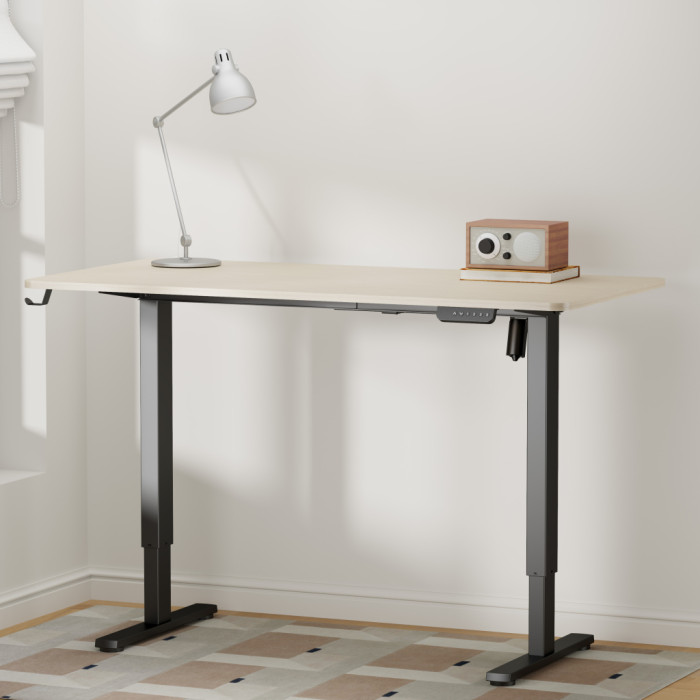 Комп'ютерний стіл OfficePro ODE1470LWB Light Wood/Black (ODE1470LWB)