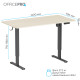Комп'ютерний стіл OfficePro ODE1470LWB Light Wood/Black (ODE1470LWB)