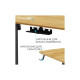 Комп'ютерний стіл OfficePro ODE1470LWW Light Wood/White (ODE1470LWW)