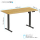 Комп'ютерний стіл OfficePro ODE1470LW 1400 х 700 мм Light Wood/Black (ODE1470LW)