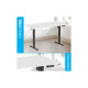 Комп'ютерний стіл OfficePro ODE1470WB White/Black (ODE1470WB)