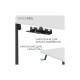 Комп'ютерний стіл OfficePro ODE1470WB White/Black (ODE1470WB)