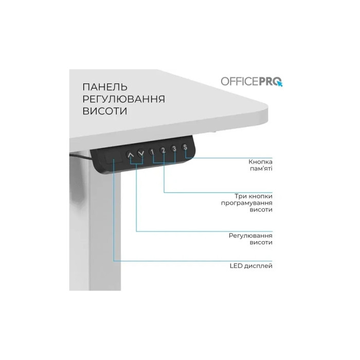 Комп'ютерний стіл OfficePro ODE1470W White (ODE1470W)
