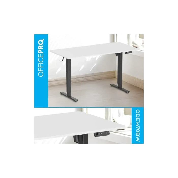 Комп'ютерний стіл OfficePro ODE1670WB White/Black (ODE1670WB)
