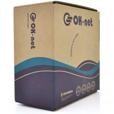 Кабель мережевий OK-Net U/UTP-cat.5Е 100м (КПВ-ВП (350) 4*2*0,51 / 100)