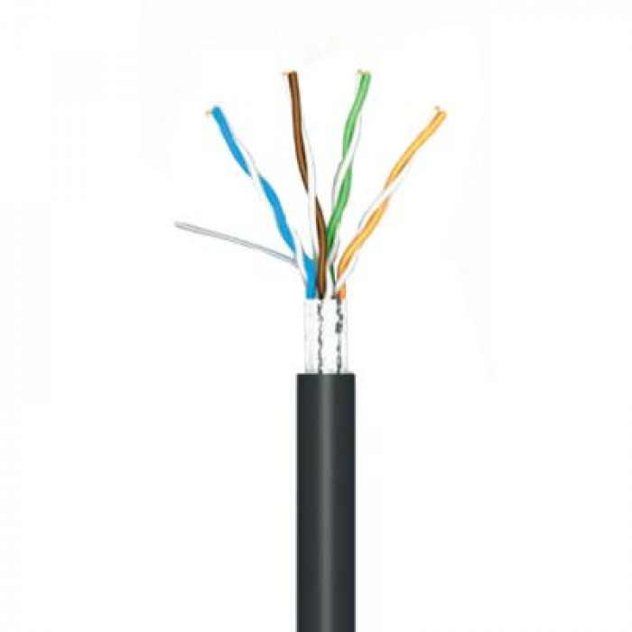 Кабель мережевий OK-Net FTP cat.6 305м (F/UTP-cat.6) (КПВЭ-ВП (250) 4х2х0,54)