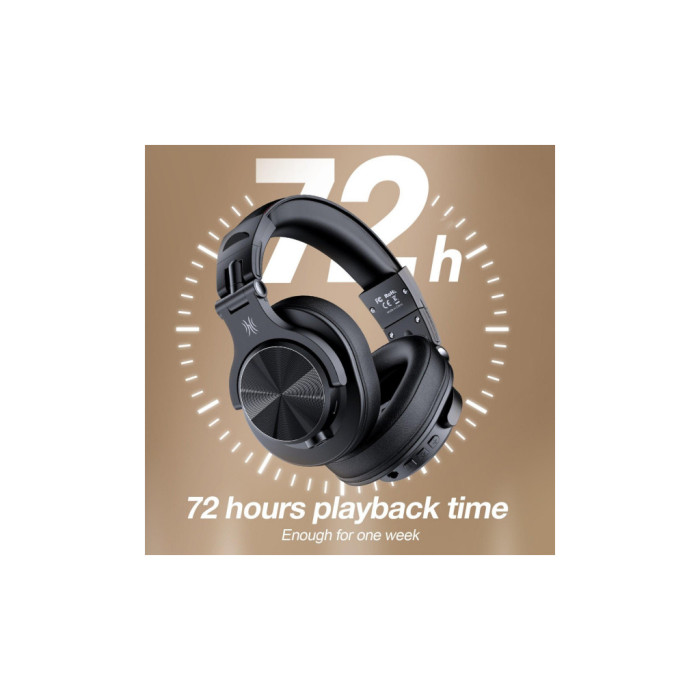 Навушники OneOdio Fusion A70 Bluetooth+3,5мм/6,35мм Black (A70 Black)