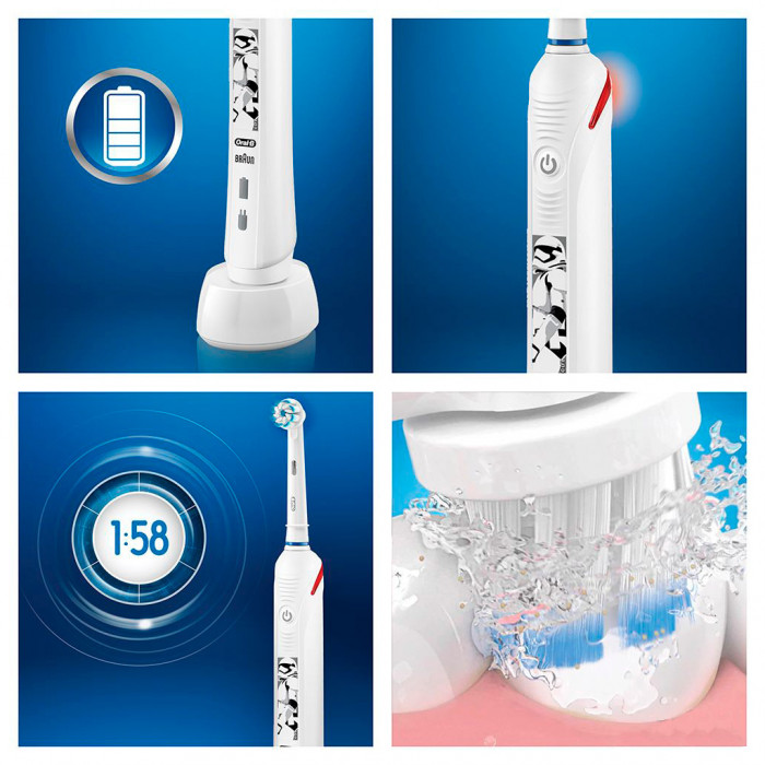 Електрична зубна щітка Oral-B D 501.513.2 Junior Star Wars