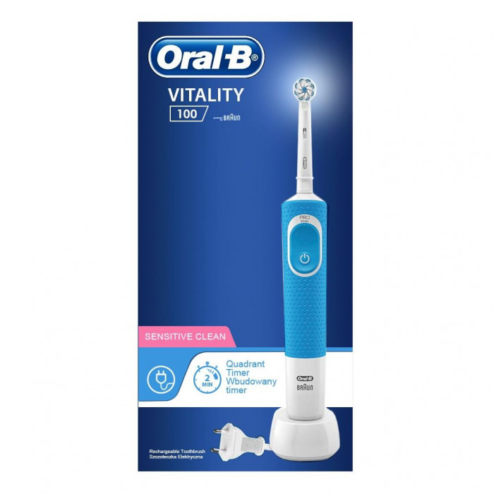 Електрична зубна щітка Oral-B Vitality D100.413.1 PRO Sens Clean Blue