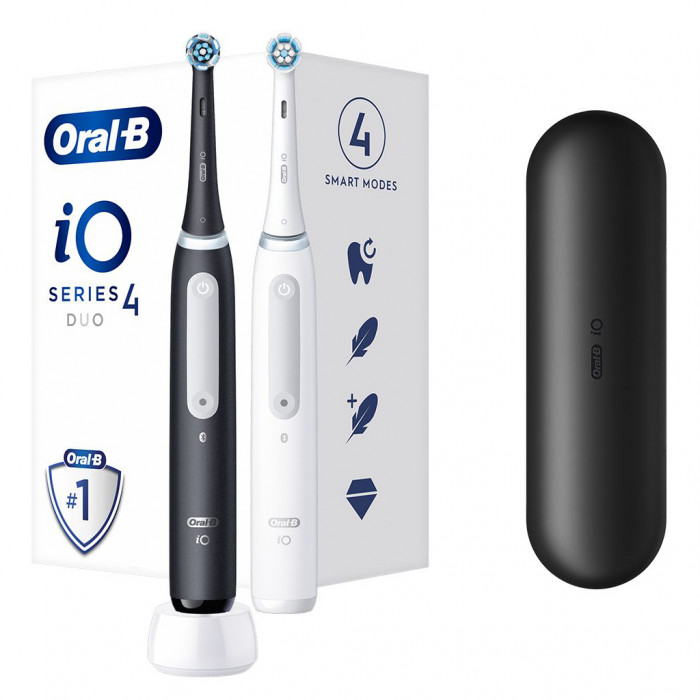 Електрична зубна щітка Oral-B iOG4d.2J6.2K DUO Black+White (2)