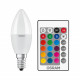 Лампочка Osram LED В40 4.5W 470Lm 2700К+RGB E14 пульт ДУ (4058075430853)