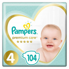 Підгузок Pampers Premium Care Maxi Розмір 4 (9-14 кг) 104 (4015400465447)