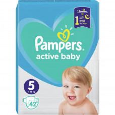 Підгузок Pampers Active Baby Junior Размер 5 (11-16 кг), 42 шт. (8001090950178)