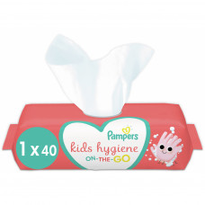 Дитячі вологі серветки Pampers Kids Hygiene On-the-go 40 шт. (8006540222089)