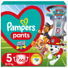 Підгузок Pampers Junior Розмір 5 (12-17кг) Paw Patrol 66 шт (8006540863619)