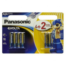 Батарейка Panasonic AAA LR03 Evolta * 6(4+2) (LR03EGE/6B2F)