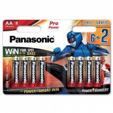 Батарейка Panasonic AA LR6 Pro Power * 8 Power Rangers (LR6XEG/8B2FPR)