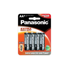 Батарейка AA (R6) Extra Heavy Duty вугільно-цинкова 4pcs Blister Panasonic (R6NPT/4B)