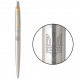 Ручка кулькова Parker JOTTER 17 UKRAINE SS GT BP Тризуб прозорий (16032_T010b)