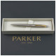 Ручка кулькова Parker JOTTER 17 UKRAINE SS GT BP Тризуб прозорий (16032_T010b)