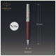 Ручка кулькова Parker SONNET 17 Metal & Red Lacquer CT BP (68 332)