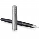 Ручка пір'яна Parker SONNET 17 Essentials Metal Black Lacquer CT  FP F (83 511)