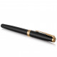 Ручка пір'яна Parker SONNET 17 Black Lacquer GT  FP F (86 015)