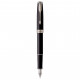 Ручка пір'яна Parker SONNET 17 Black Lacquer CT  FP F (86 115)