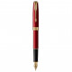 Ручка пір'яна Parker SONNET 17 Intense Red GT  FP F (86 215)