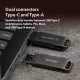 USB флеш накопичувач Patriot 64GB Rage R550 Matte Black USB/Type-C 3.2 (PE64GR550DSAD)