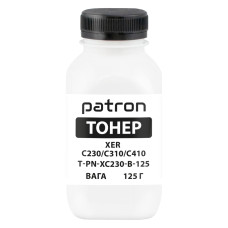 Тонер XER C230/C310/C410, 125 г, Black Patron (PN-XC230-B-125)