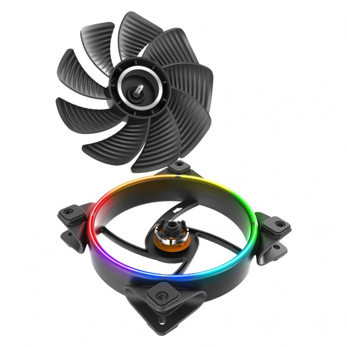Кулер до корпусу PcСooler CORONA FRGB (Dual Ring)