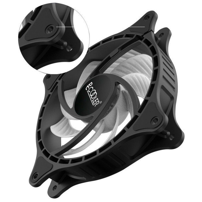 Кулер до корпусу PcCooler FX 120 ARGB BK 3in1