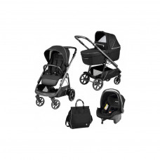 Коляска Peg-Perego 3 в 1 Veloce Black Shine Lounge (PACK-VEL31LG000005)