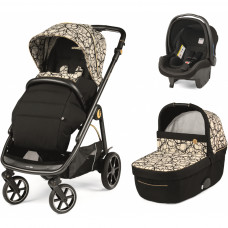 Коляска Peg-Perego 3 в 1 Veloce Grafic Gold SL Графічне золото (PACK-VEL31SL50RO01)