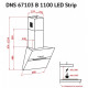 Витяжка кухонна Perfelli DNS 67103 B 1100 BL LED Strip