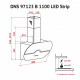 Витяжка кухонна Perfelli DNS 97123 B 1100 BL LED Strip