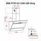 Витяжка кухонна Perfelli DNS 9793 B 1100 BL LED Strip