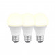 Лампочка Philips LEDBulb 9W (900lm) 3000K E27 3шт (929002299247)